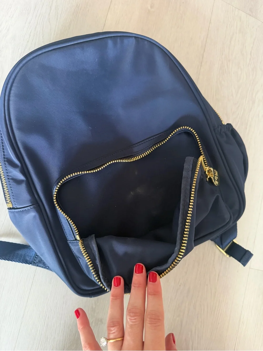 Stoney Clover Lane Navy Blue Backpack